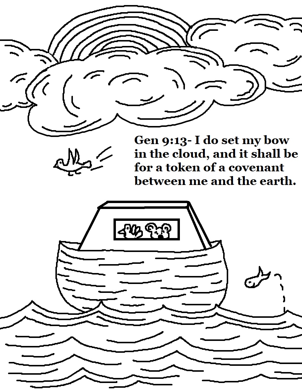 Noah's Ark Coloring Pages